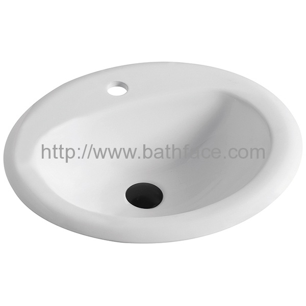 Ceramic Drop In Bathroom Washbasin