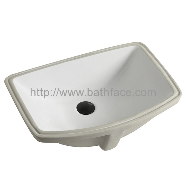 Ceramic Under Counter Mounted Square Washbasin