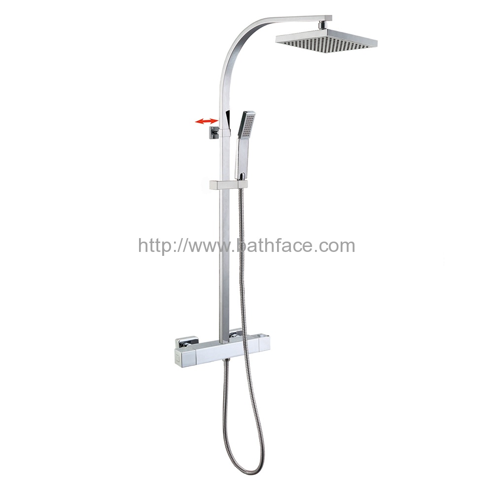 Brass 2 Way Thermostatic Mixing Shower