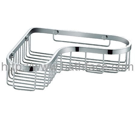SUS304 Stainless Steel Corner Shower Basket
