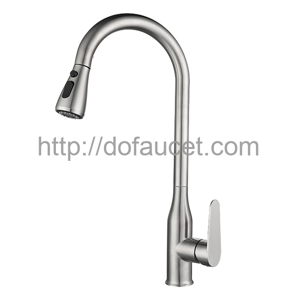 Brushed Finish Kitchen Faucet