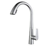 Swan Spout Chrome Kitchen Faucet