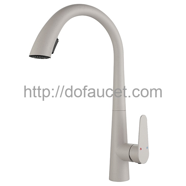 Swan Spout Oat Color Kitchen Faucet