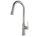 SUS304 White Kitchen Sink Mixer Faucet