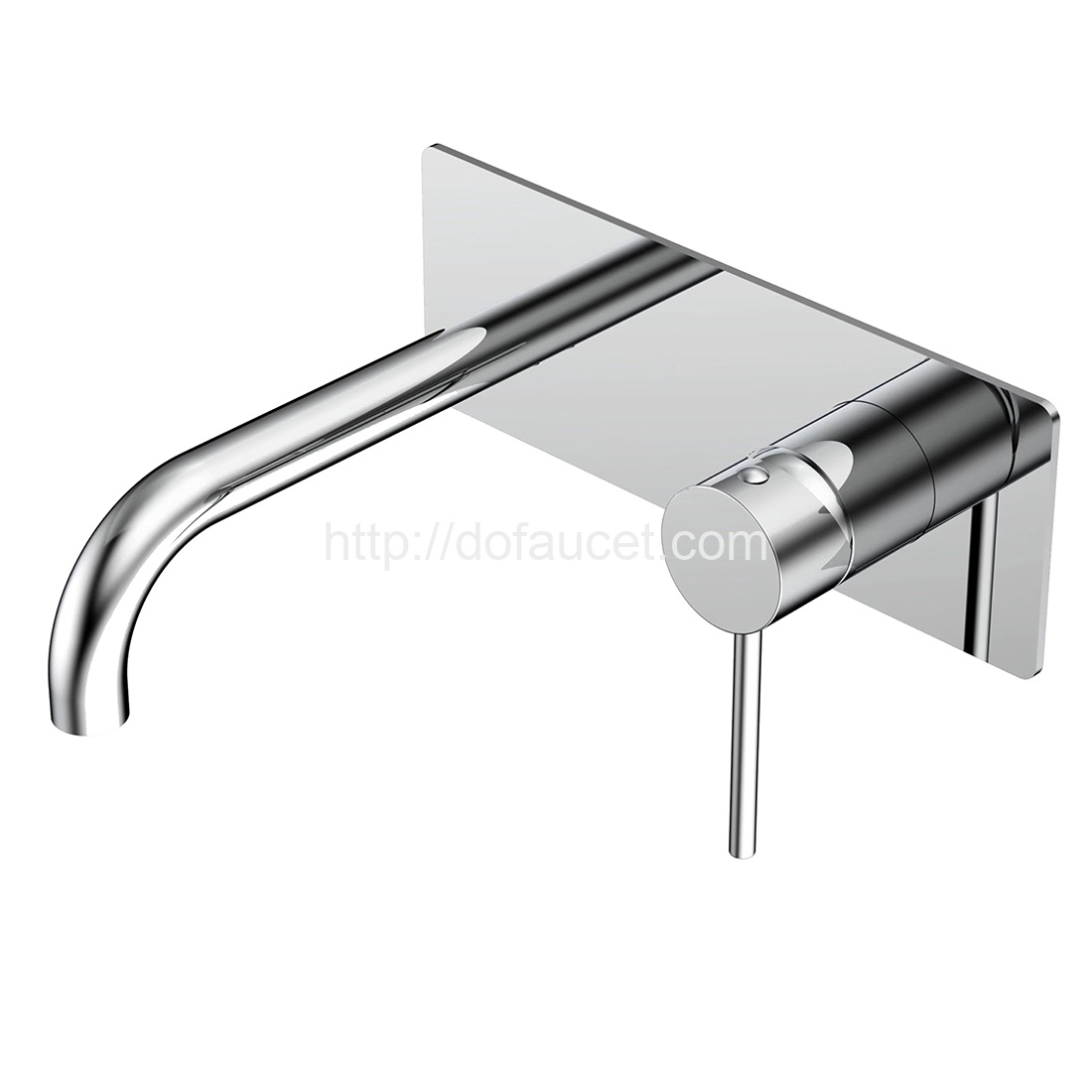 Chrome In-wall Basin Faucet