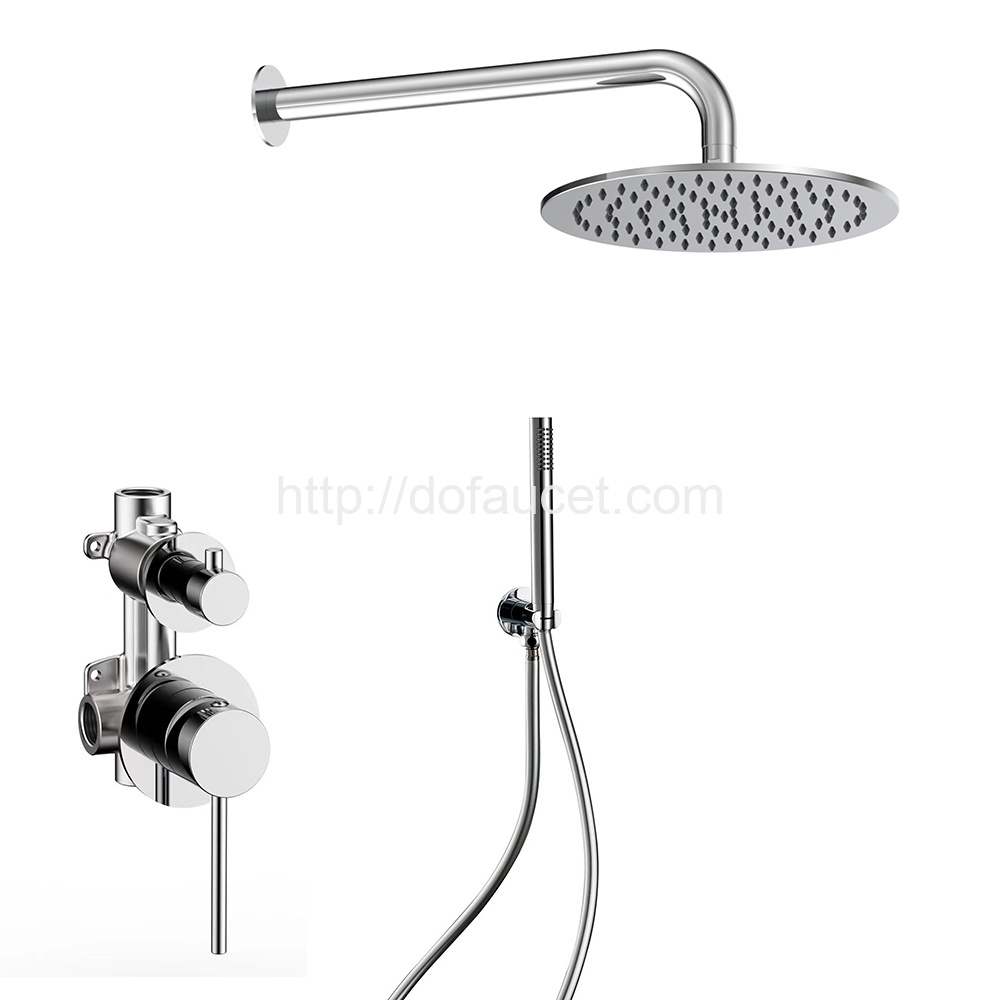 In Wall Chrome Shower Mixer