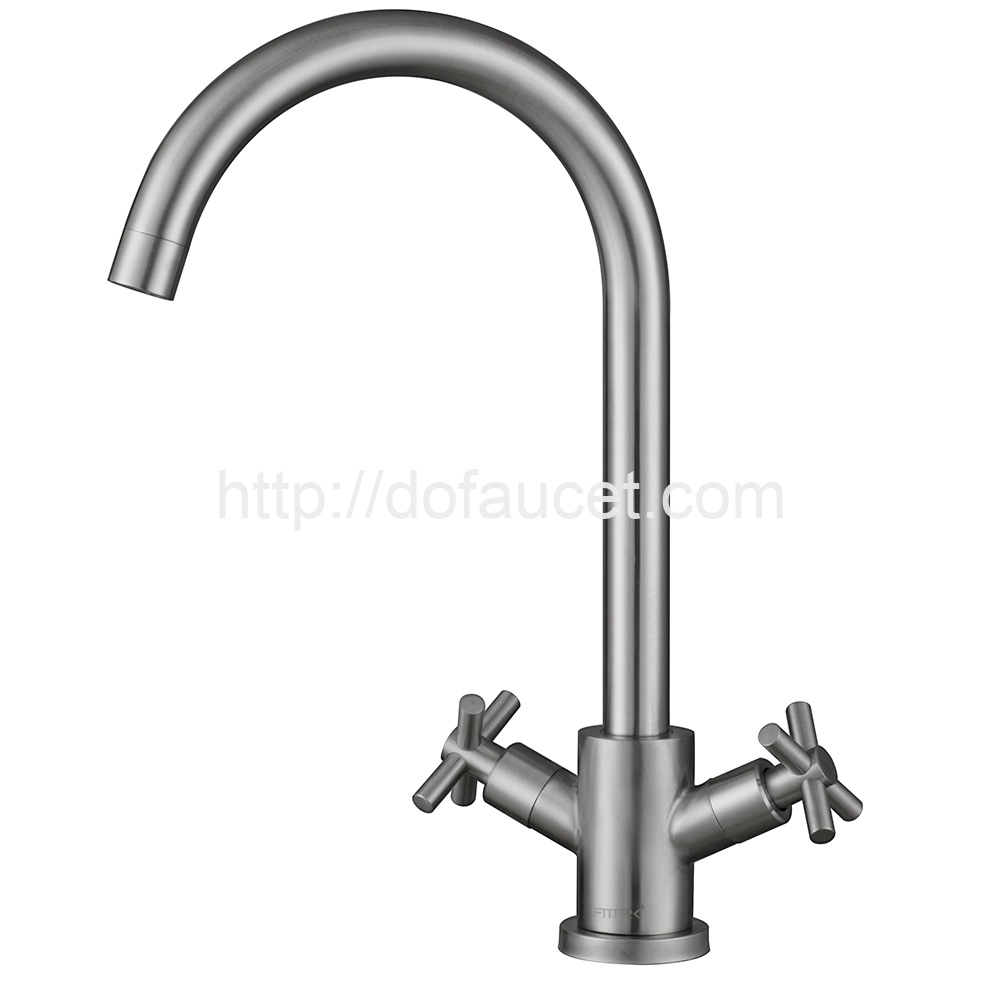SUS304 Two Handle Kitchen Faucet