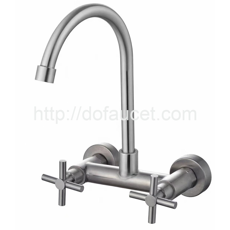 SUS304 Two Handle Kitchen Tap