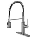 SUS304 Brushed Kitchen Sink Faucet